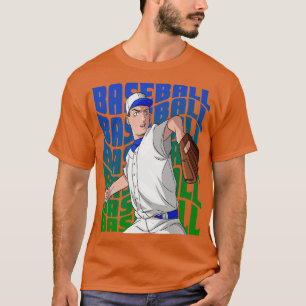 Baseball Player Boys Girls Youth Pitcher Sports T-Shirt