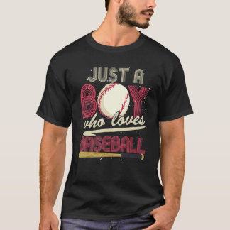 Baseball Player Boys Sport Baseball Catcher Baseb T-Shirt