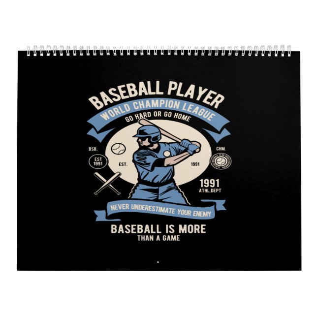 baseball  player calendar (Cover)