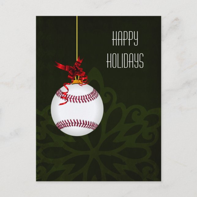 baseball player Christmas Cards (Front)