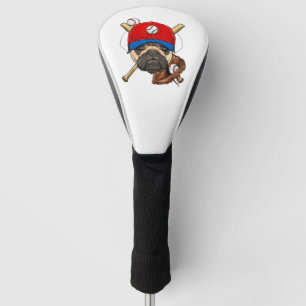Baseball Player Coach Pug Dog Lover Pug Mum Golf Head Cover
