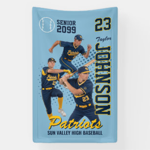 Baseball Player Custom Photo Senior Night Sports Banner