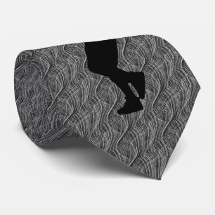 BASEBALL PLAYER GRAY UNIQUE TIE