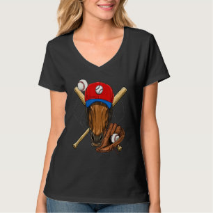 Baseball Player Horse  Pitcher Catcher Baseball Co T-Shirt