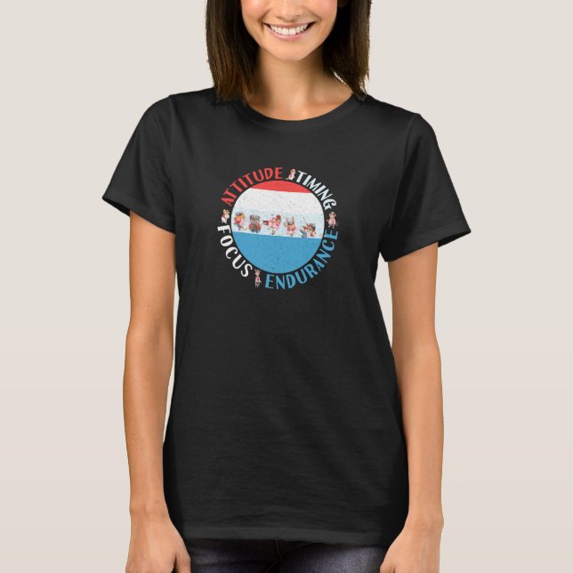 Baseball Player Mindset - Red White Blue T-Shirt (Front)