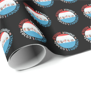 Baseball Player Mindset - Red White Blue Wrapping Paper