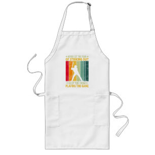 Baseball Player Motivation Long Apron