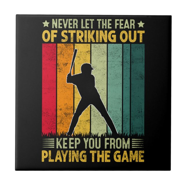 Baseball Player Motivation Tile (Front)