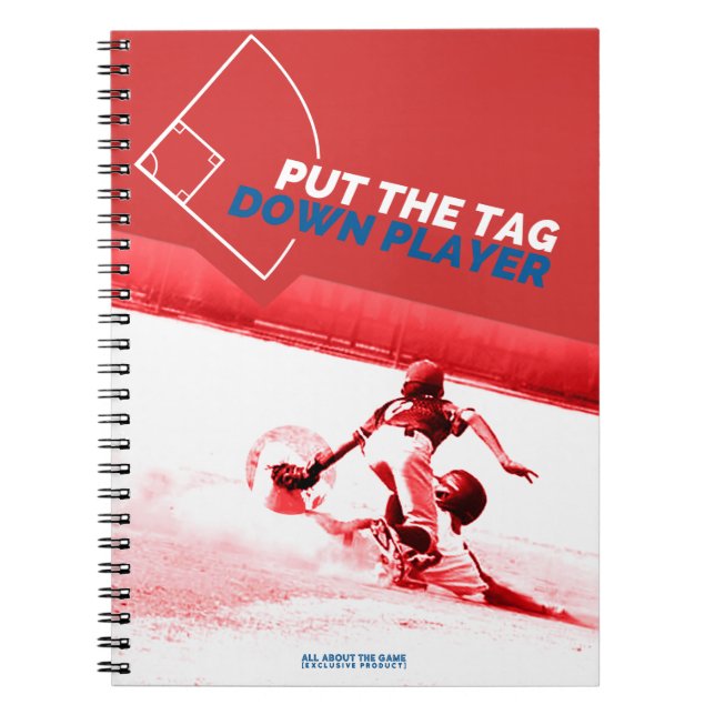 Baseball Player Notebook (Front)