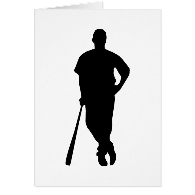 Baseball Player Silhouette (Front)
