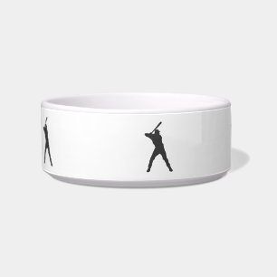 Baseball  player  silhouette bowl