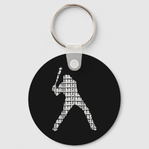Baseball Player Softball Player Team Sport Funny T Key Ring