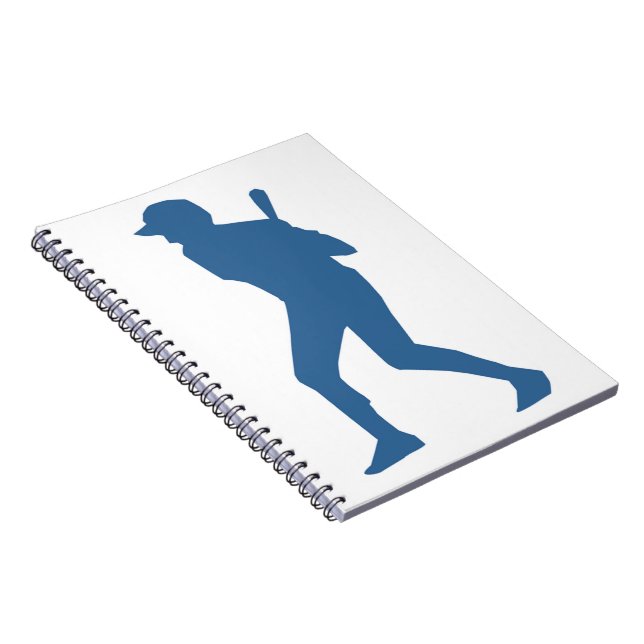 BASEBALL PLAYER SPIRAL NOTEBOOK (Right Side)