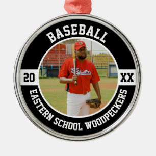 Baseball Player Team High School Senior Night Team Metal Tree Decoration
