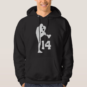 Baseball Player Uniform Number 14 Gift Hoodie