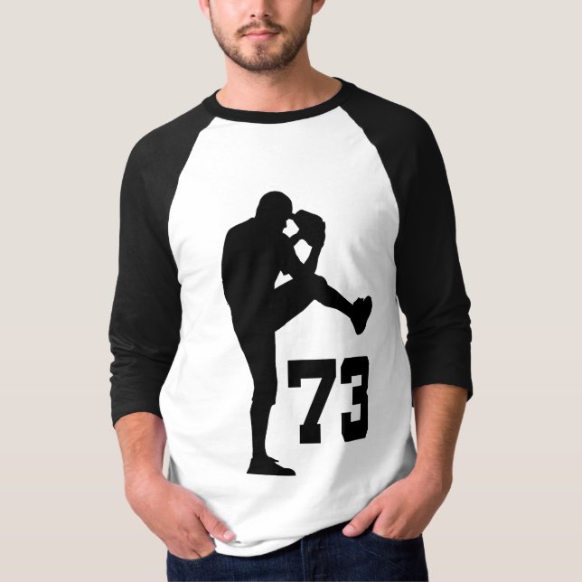 Baseball Player Uniform Number 73 Gift T-Shirt (Front)