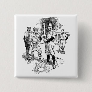 Baseball:Players 15 Cm Square Badge