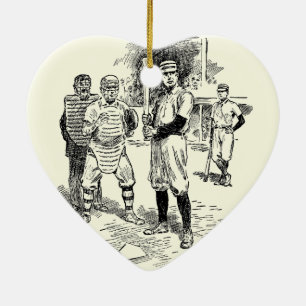 Baseball:Players Ceramic Tree Decoration