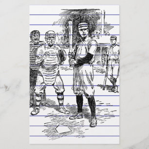 Baseball:Players Stationery