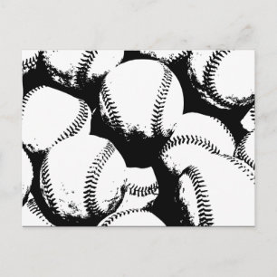 Baseball Pop Art - Sports Baseballs Postcard