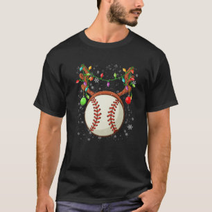 Baseball Reindeer Christmas Family Matching Christ T-Shirt