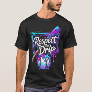 Baseball Respect The Drip Ice Cream Boys Youth T-Shirt