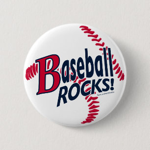 Baseball Rocks! Button