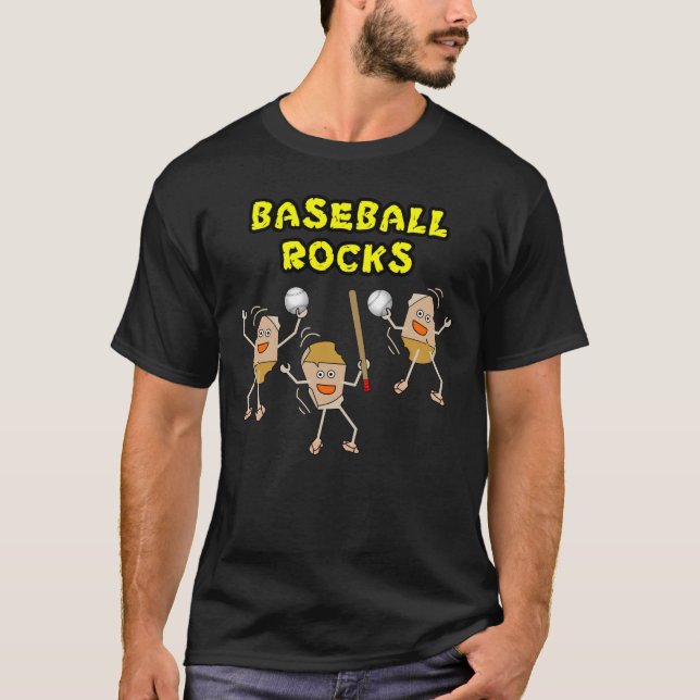 Baseball Rocks T-Shirt (Front)