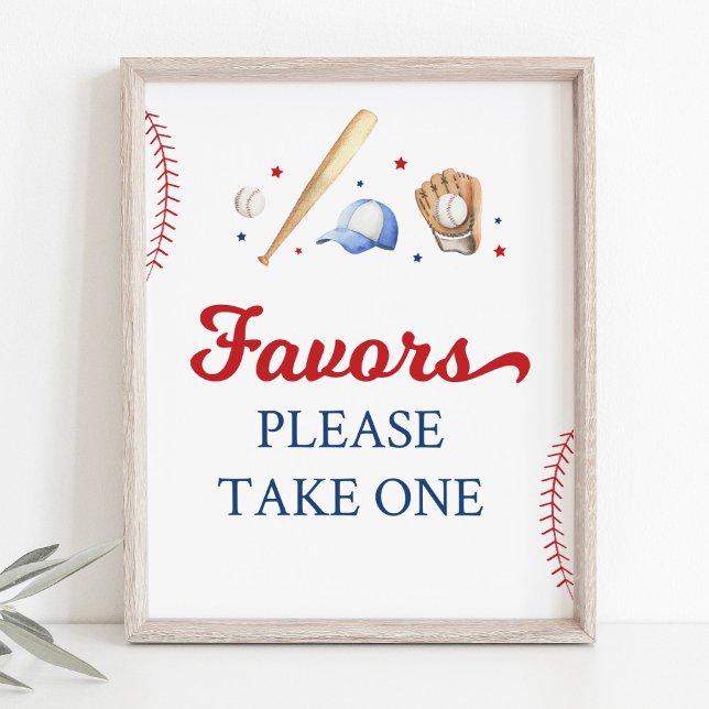 Baseball Rookie Birthday Party Favour Sign (Creator Uploaded)