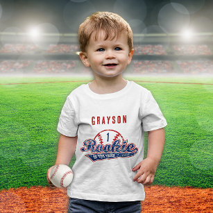 Baseball Rookie of the Year 1st Birthday Party T-Shirt