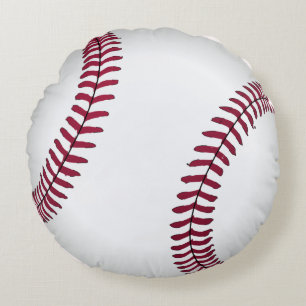 Baseball Round Bed Throw Pillow Boy's Room