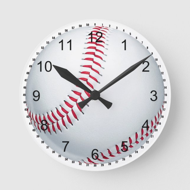 Baseball Round Clock (Front)