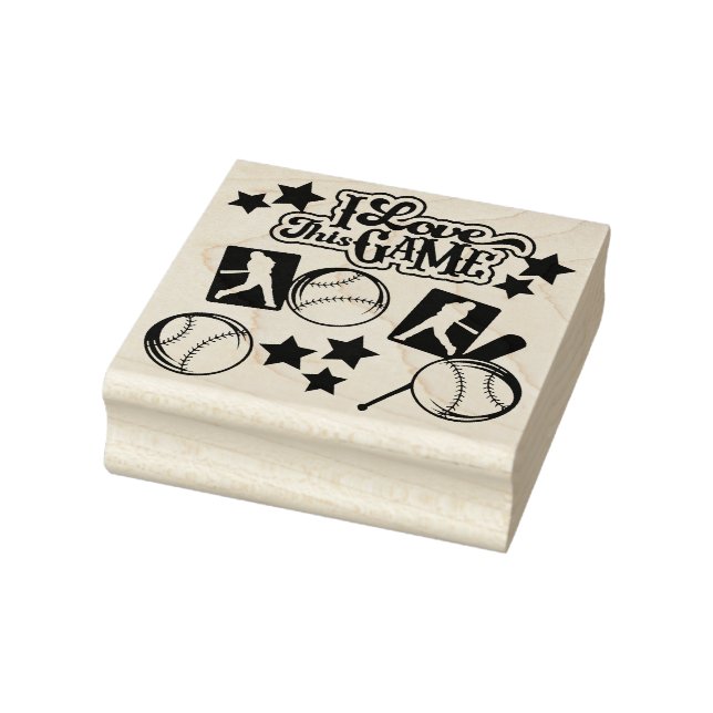 Baseball Rubber Stamp (Stamp)