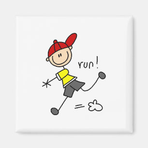 Baseball Run Tshirts and Gifts Magnet