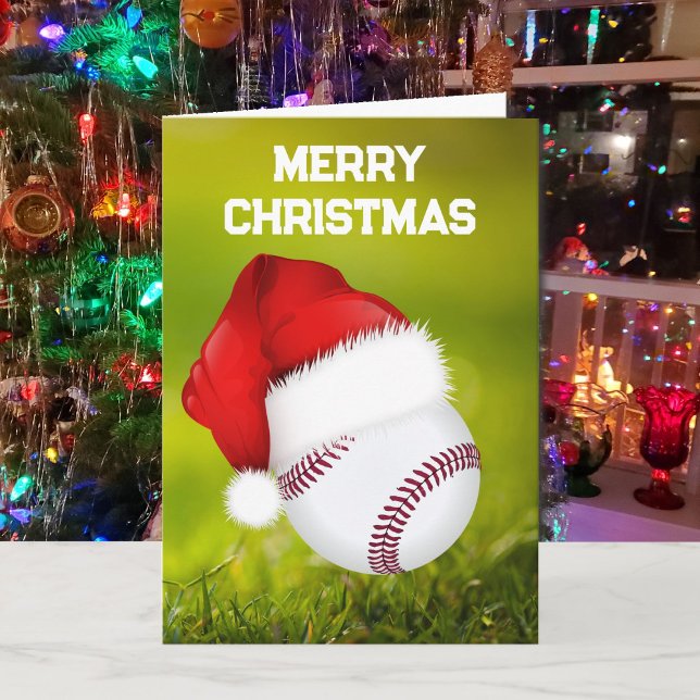Baseball & Santa Claus Custom Christmas Cards (Creator Uploaded)