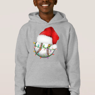 Baseball Santa Hat Hoodie