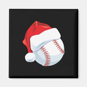 Baseball Santa Hat Men Boys Christmas Xmas  Magnet