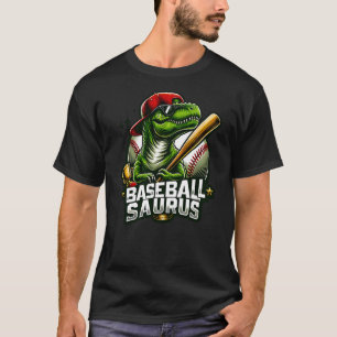 Baseball Saurus Dinosaur Softball Baseball Sports T-Shirt