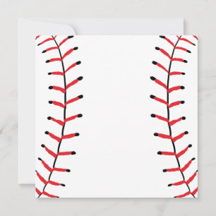 Baseball Seams Sports Style Baseball Theme Card