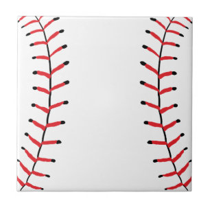 Baseball Seams Sports Style Baseball Theme Tile