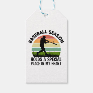 baseball season holds a special pçace in my heart gift tags