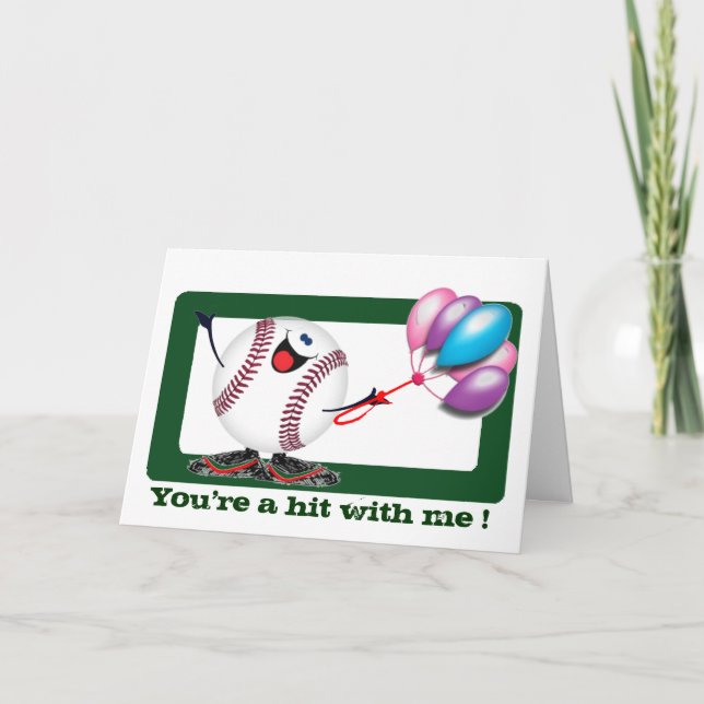 Baseball sentiments card (Front)