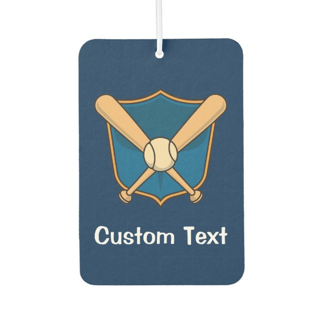 Baseball Shield Car Air Freshener (Front)