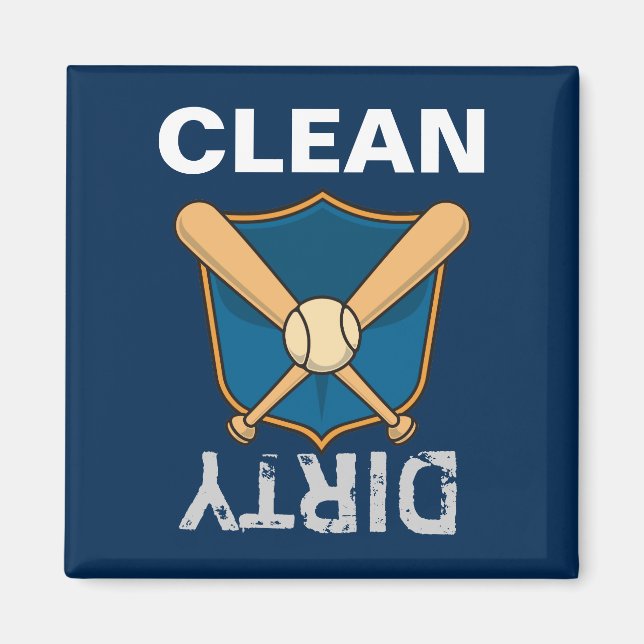 Baseball Shield Magnet (Front)