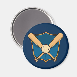 Baseball Shield Magnet