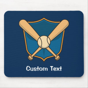 Baseball Shield Mouse Pad