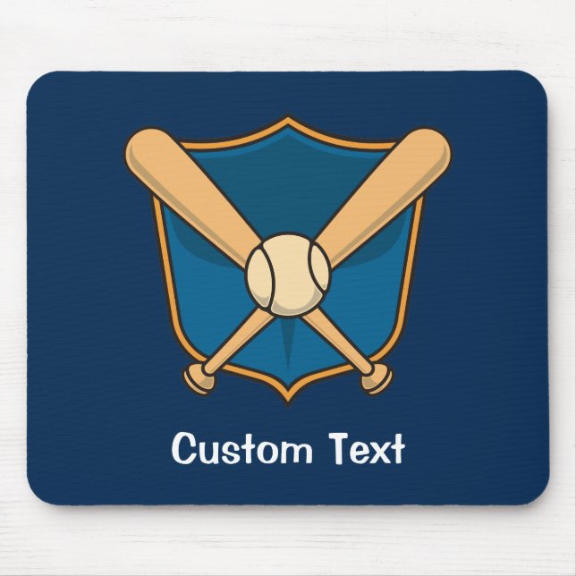 Baseball Shield Mouse Pad (Front)