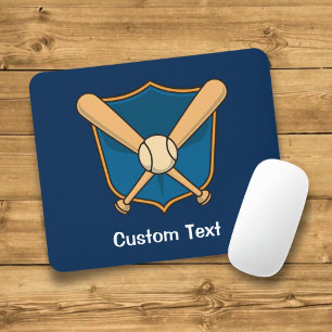 Baseball Shield Mouse Pad