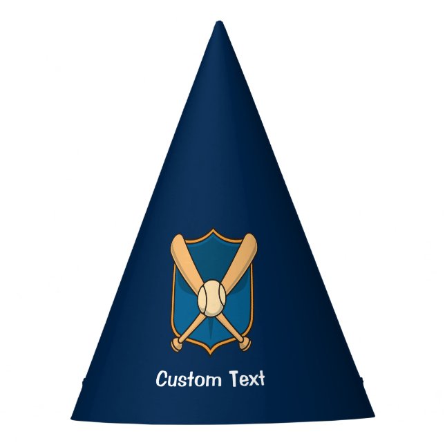 Baseball Shield Party Hat (Front)