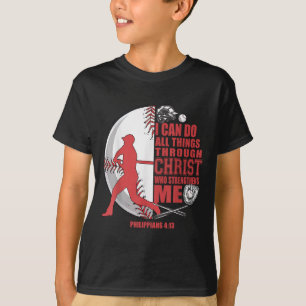 Baseball-shirt Kids Christ Boys Girls Bible Verse T-Shirt